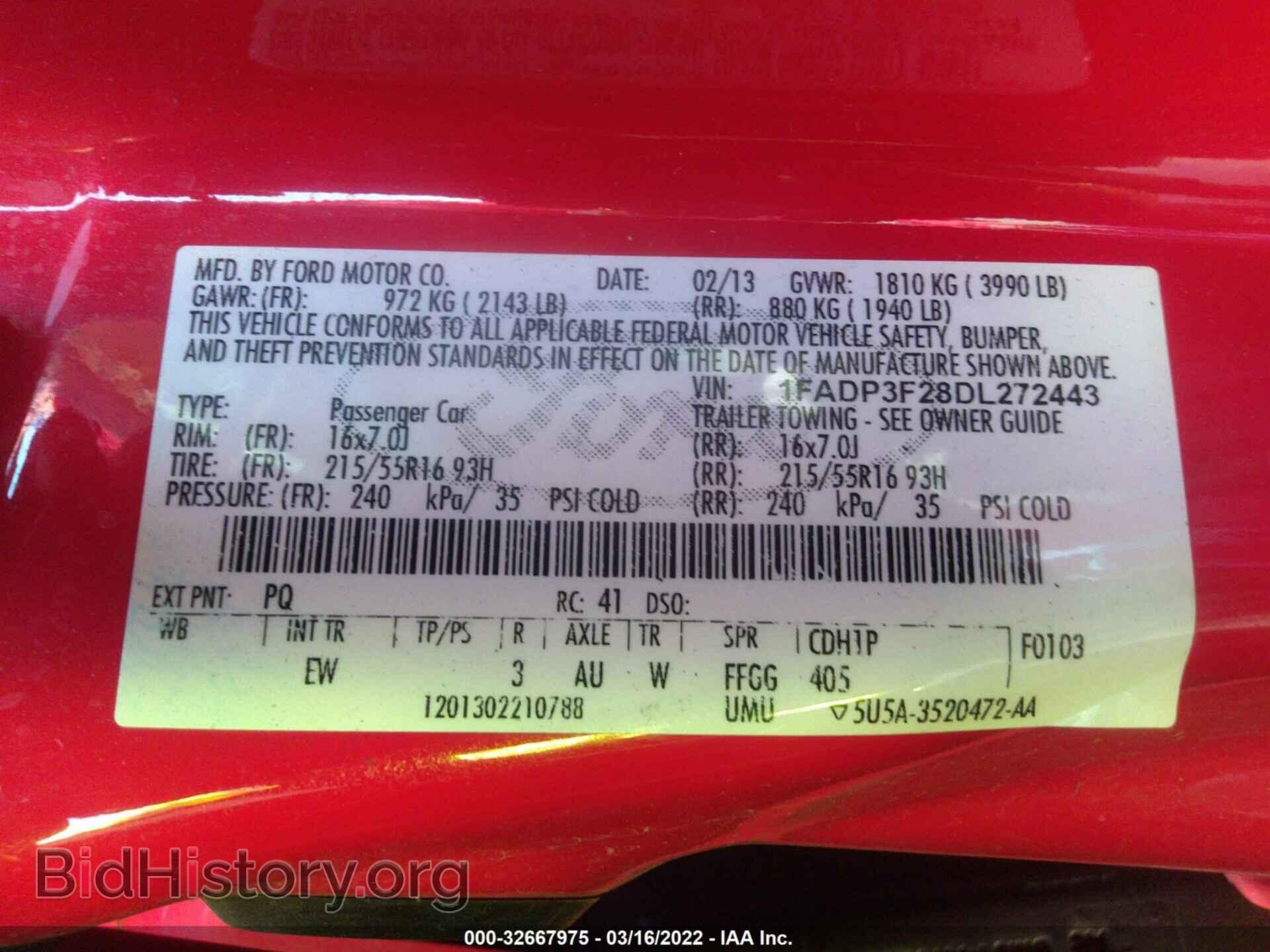 2013 FORD FOCUS - VIN: 1FADP3F28DL272443 - Фото 9