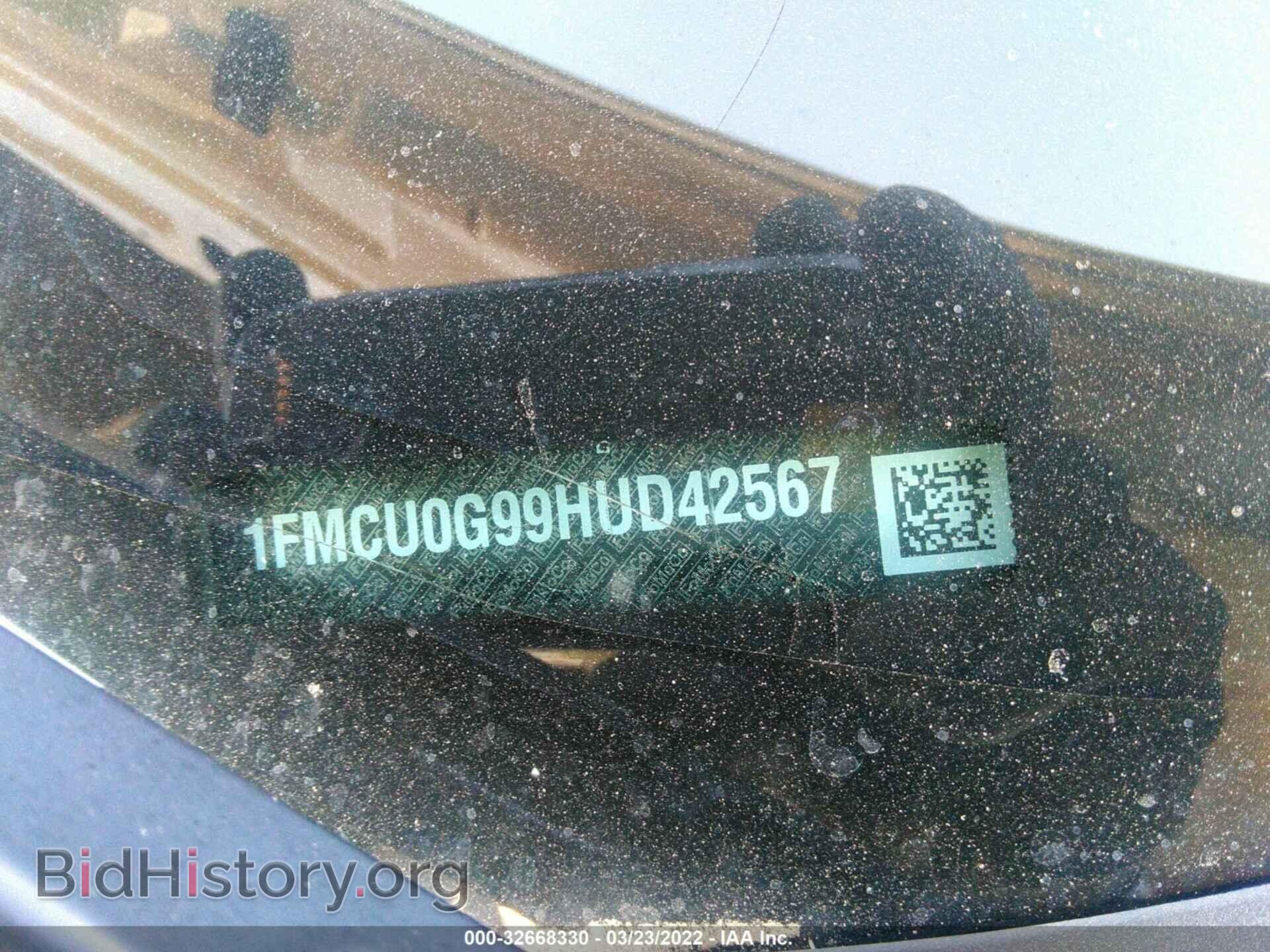 2017 FORD ESCAPE - VIN: 1FMCU0G99HUD42567 - Фото 9