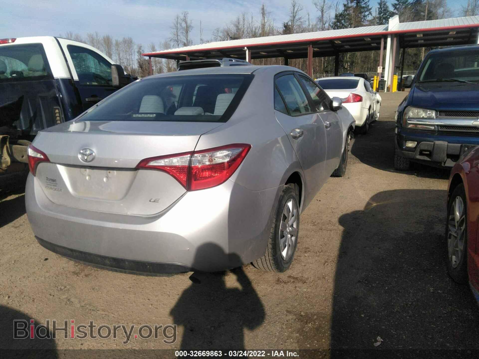 2014 TOYOTA COROLLA - VIN: 2T1BURHEXEC129829 - Фото 4
