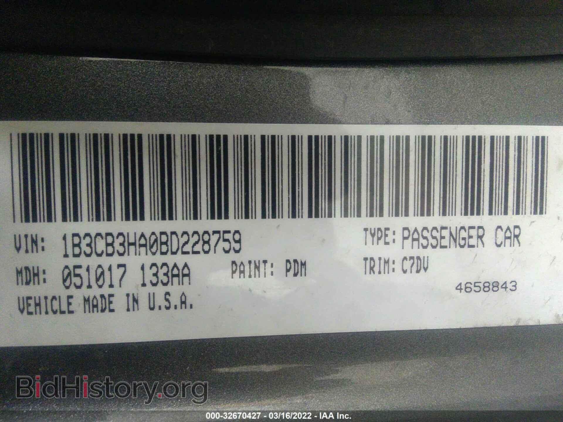 2011 DODGE CALIBER - VIN: 1B3CB3HA0BD228759 - Фото 9