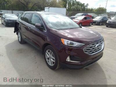 2021 Ford EDGE SEL/ST-Line, бордовый — VIN 2FMPK3J91MBA21821, IAAI