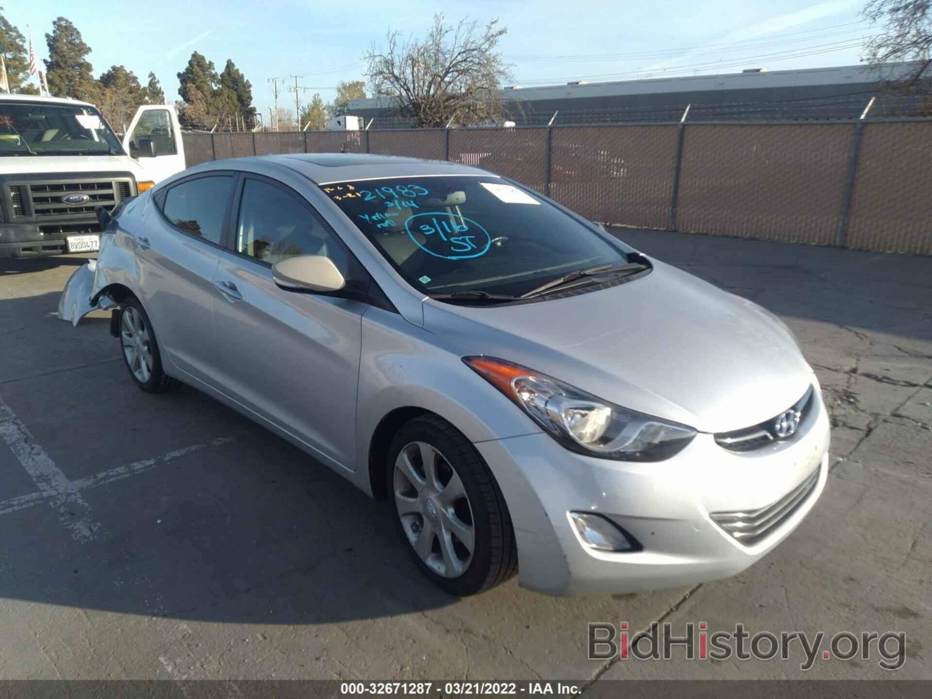 Photo KMHDH4AE8CU196760 - HYUNDAI ELANTRA 2012