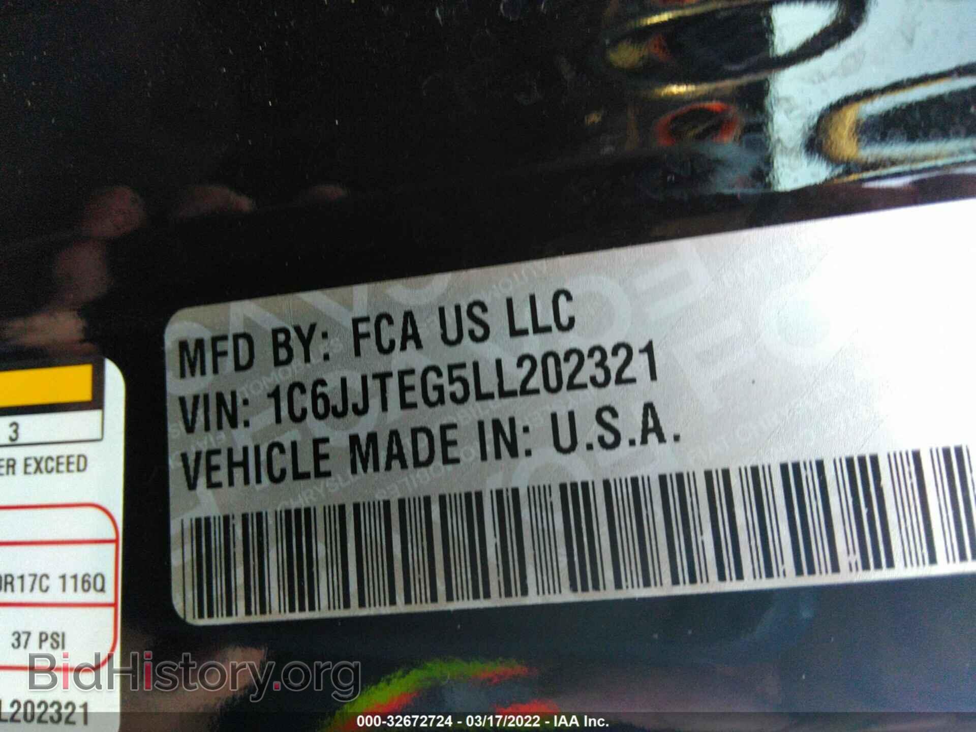 2020 JEEP GLADIATOR - VIN: 1C6JJTEG5LL202321 - Photo 9