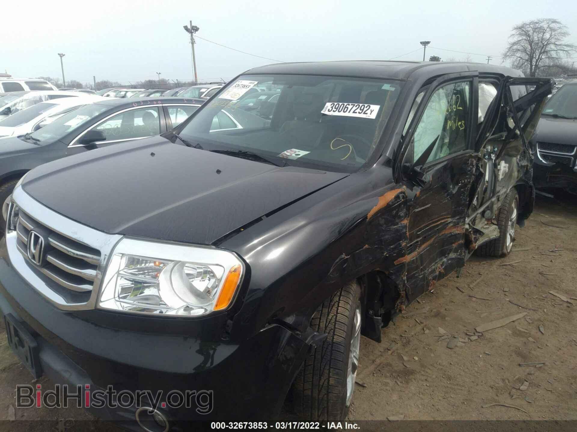 2014 HONDA PILOT - VIN: 5FNYF4H59EB042619 - Фото 2