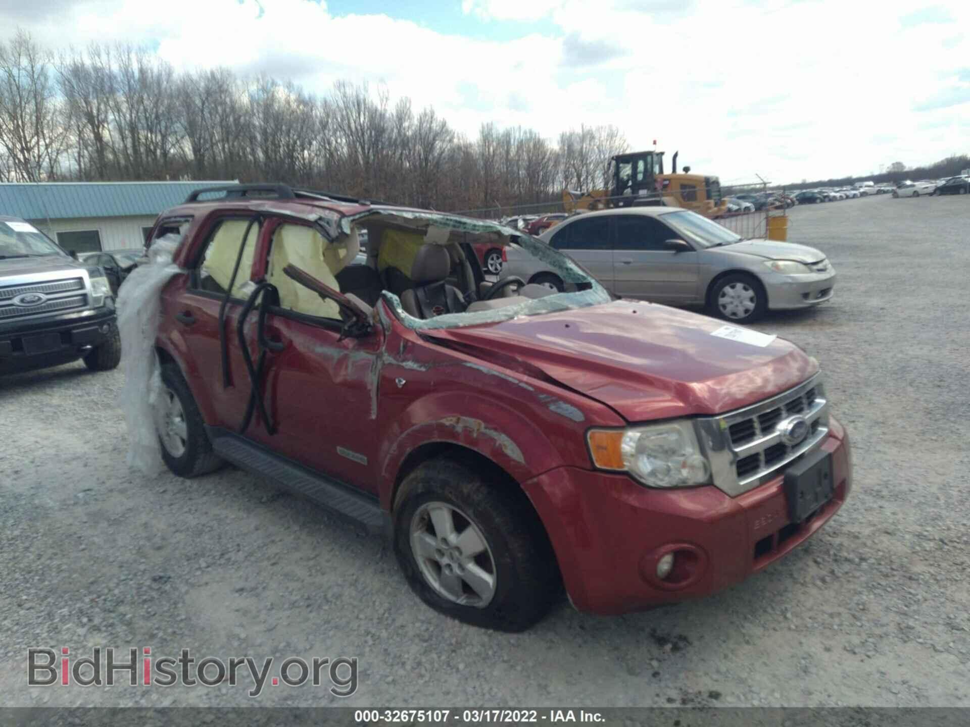 Photo 1FMCU93188KA18476 - FORD ESCAPE 2008