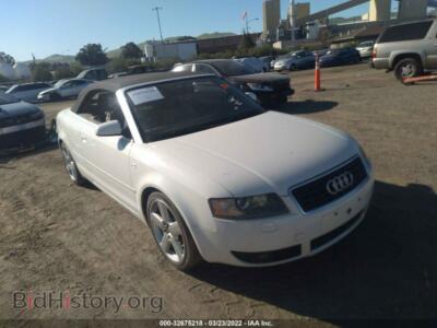 2006 Audi A4 1.8T, белый — VIN WAUBC48H06K002942, IAAI