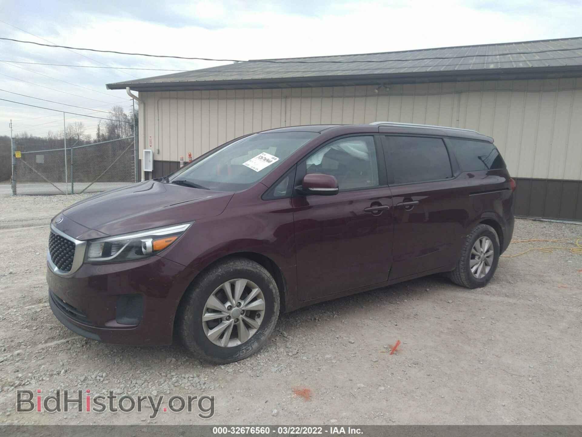 2016 KIA SEDONA - VIN: KNDMB5C19G6092858 - Фото 2