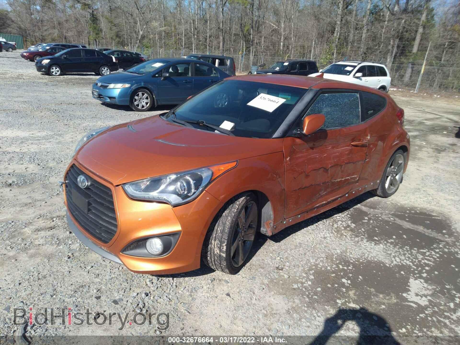 2014 HYUNDAI VELOSTER - VIN: KMHTC6AE5EU199172 - Фото 2