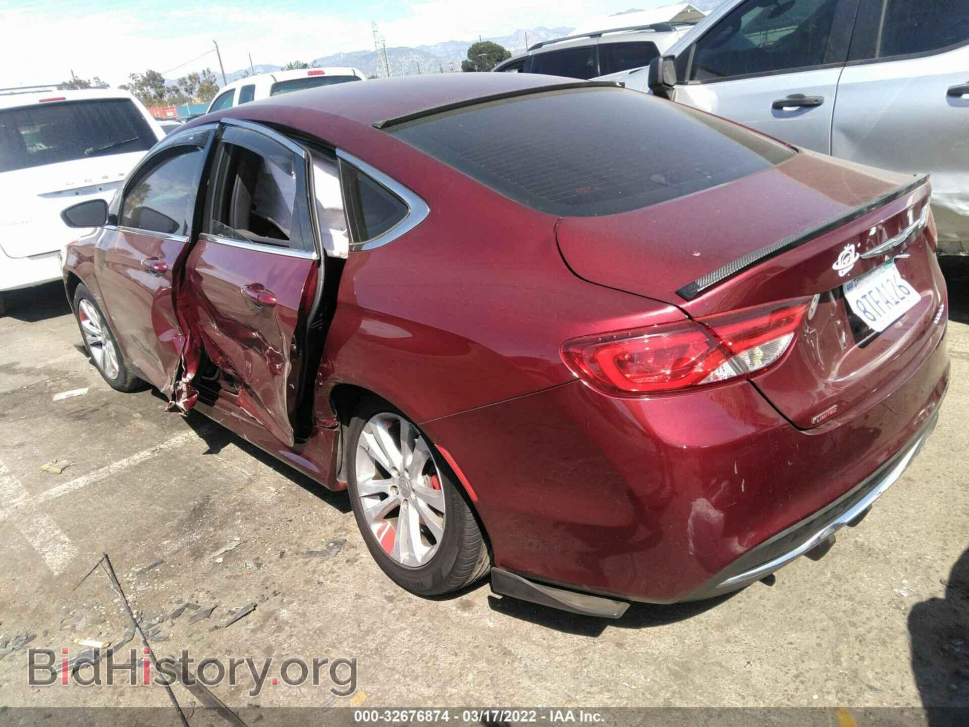 2015 CHRYSLER 200 - VIN: 1C3CCCAB5FN558707 - Фото 3