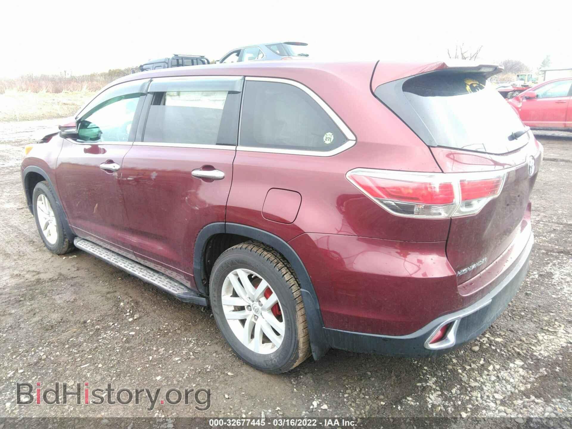 2014 TOYOTA HIGHLANDER - VIN: 5TDBKRFH3ES057334 - Фото 3
