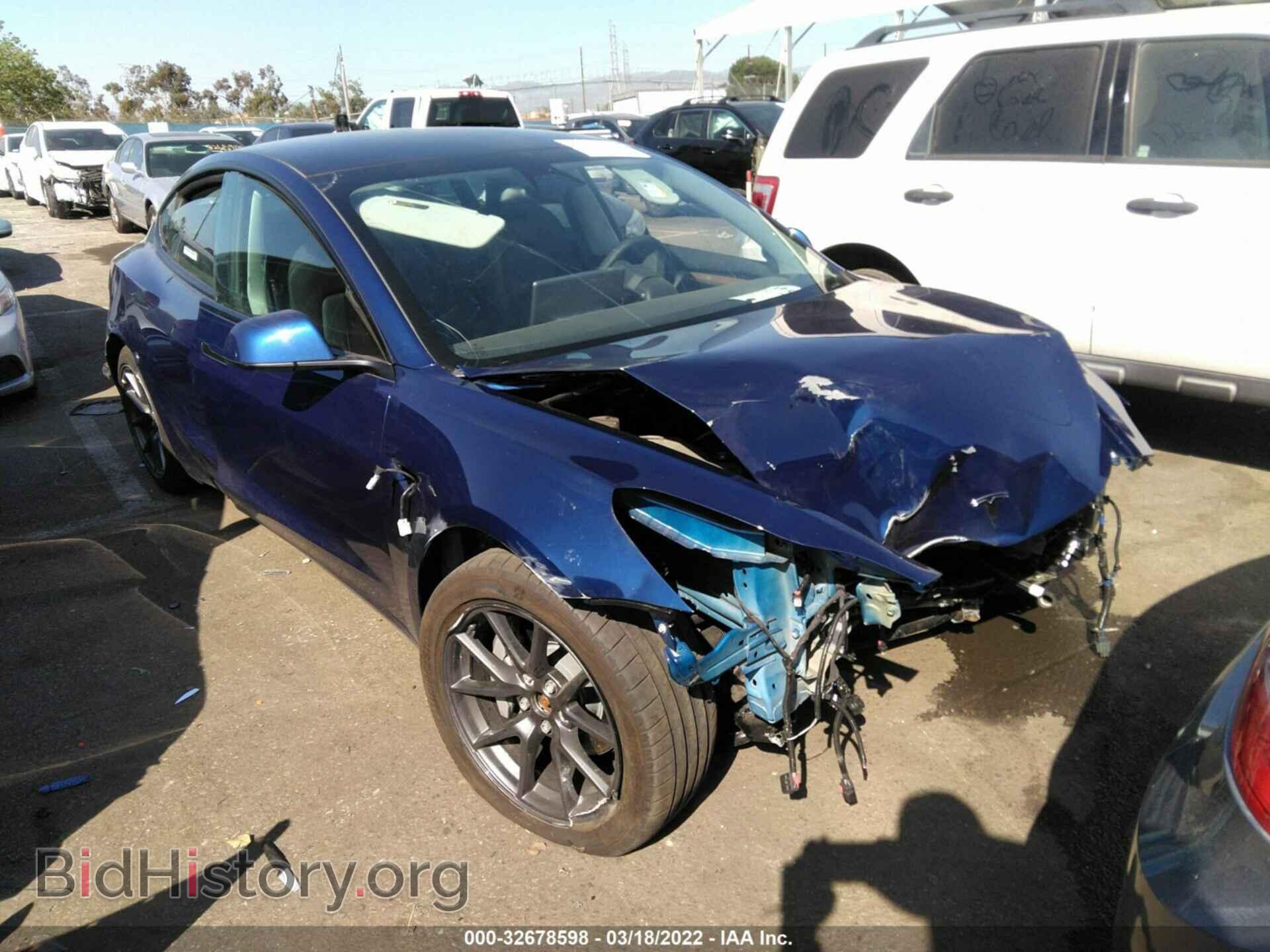 Photo 5YJ3E1EBXMF061698 - TESLA MODEL 3 2021