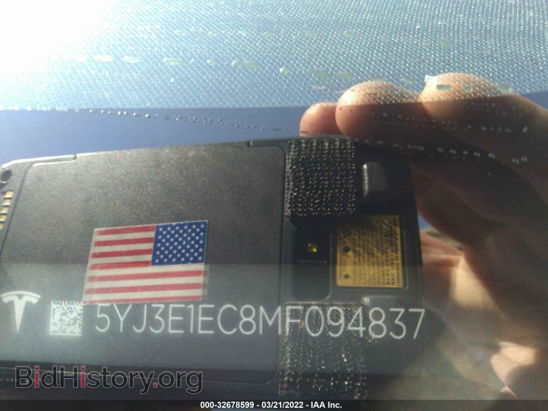 2021 TESLA MODEL 3 - VIN: 5YJ3E1EC8MF094837 - Photo 9