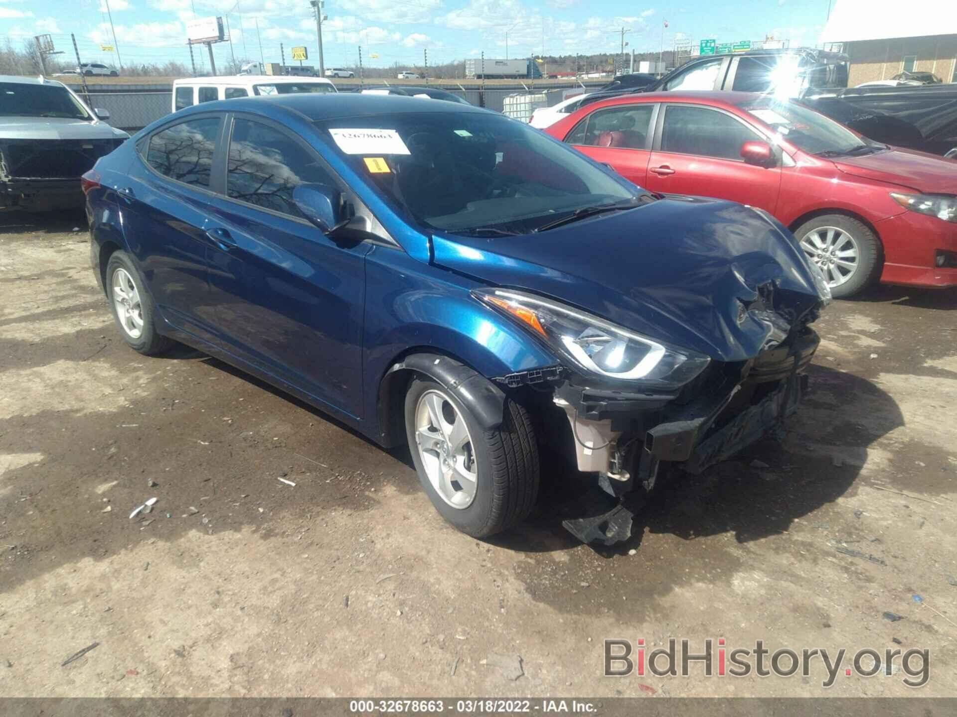 Photo 5NPDH4AE9FH600619 - HYUNDAI ELANTRA 2015