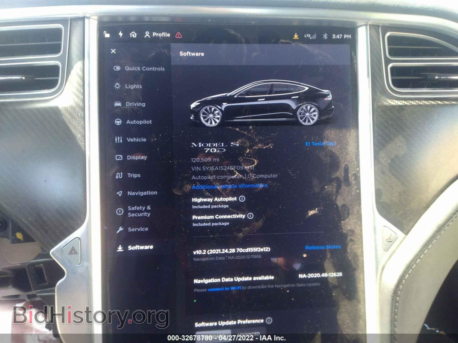 2015 TESLA MODEL S - VIN: 5YJSA1S24FF097451 - Фото 7