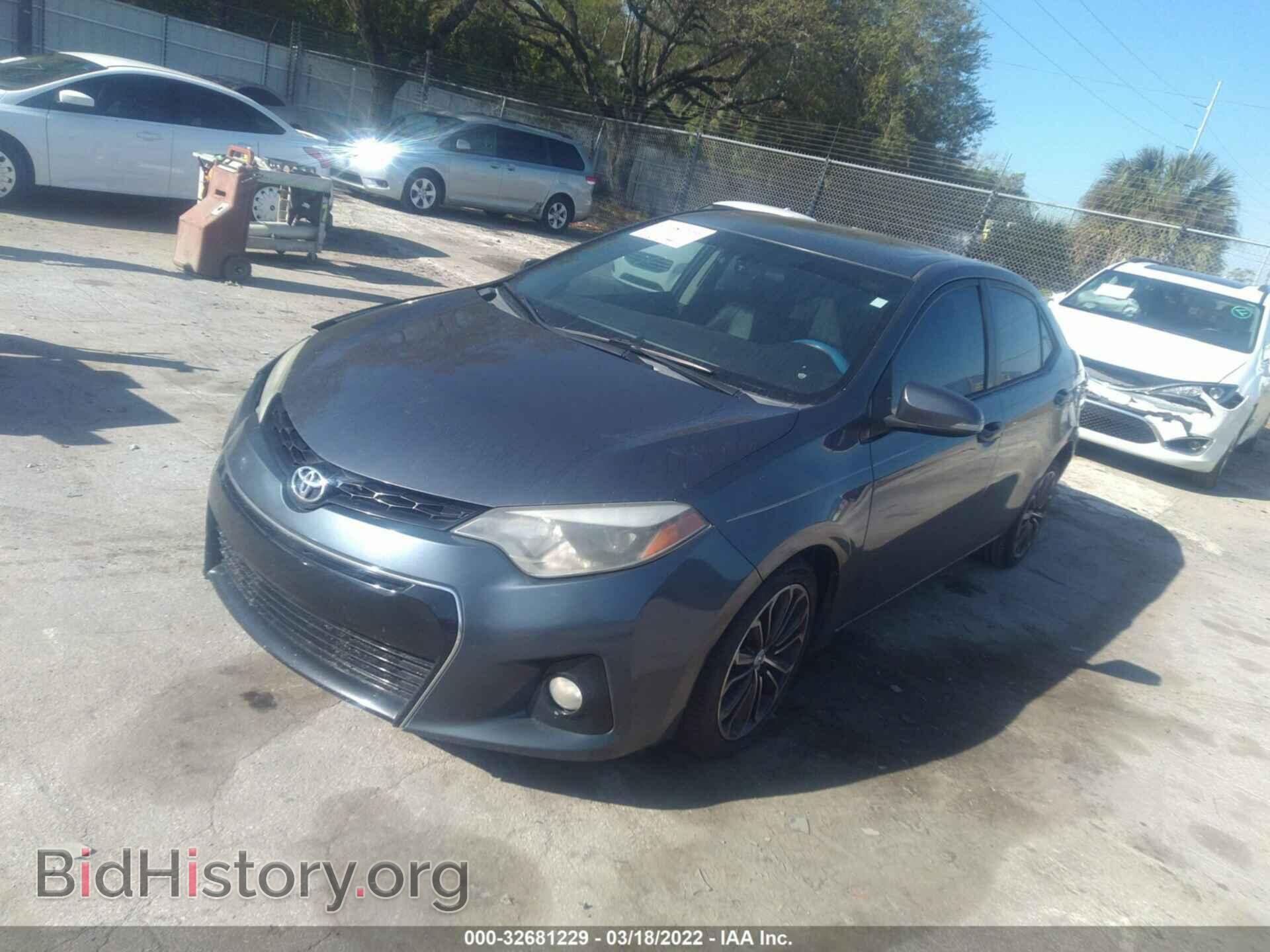 2014 TOYOTA COROLLA - VIN: 2T1BURHEXEC037264 - Фото 2