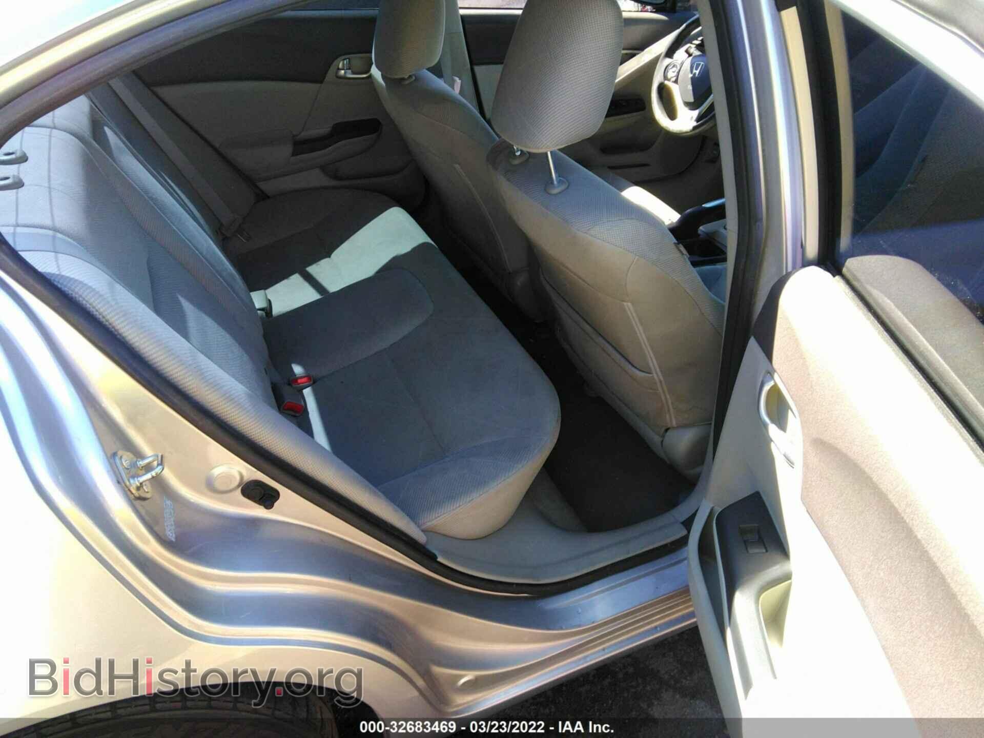 2012 HONDA CIVIC SDN - VIN: 2HGFB2F8XCH315919 - Фото 8