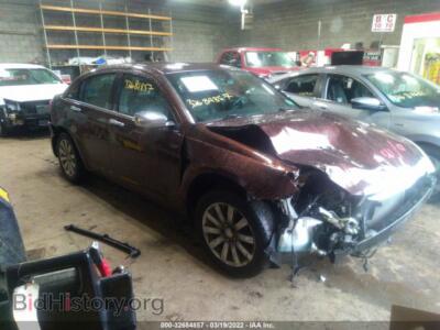 2013 Chrysler 200 Limited, оранжевый — VIN 1C3CCBCG8DN679005, IAAI