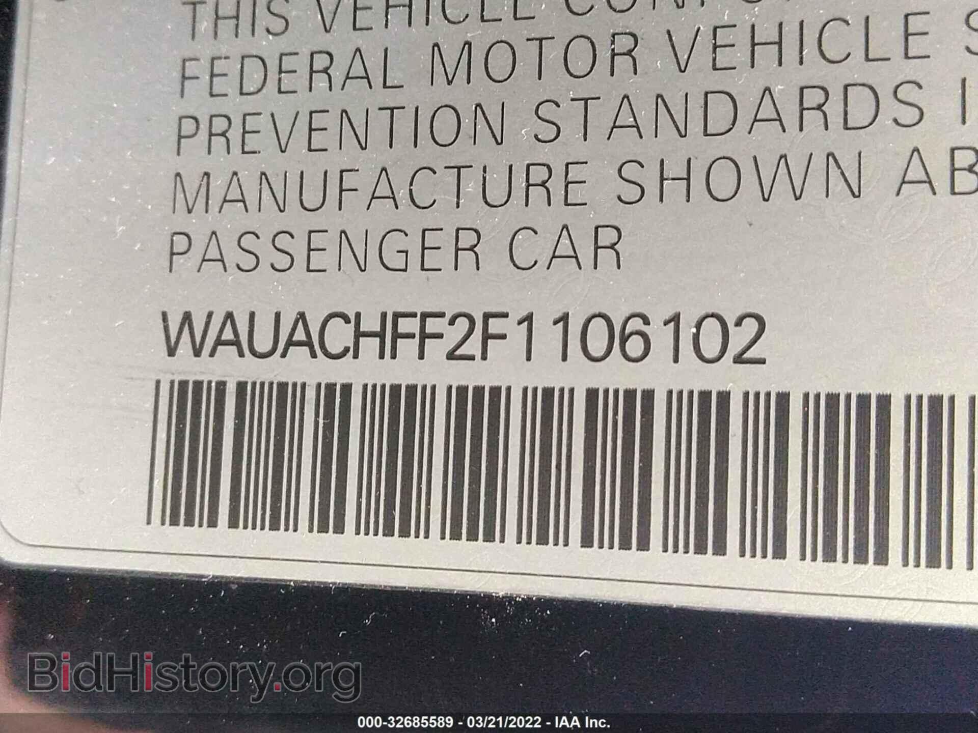 2015 AUDI A3 - VIN: WAUACHFF2F1106102 - Фото 9