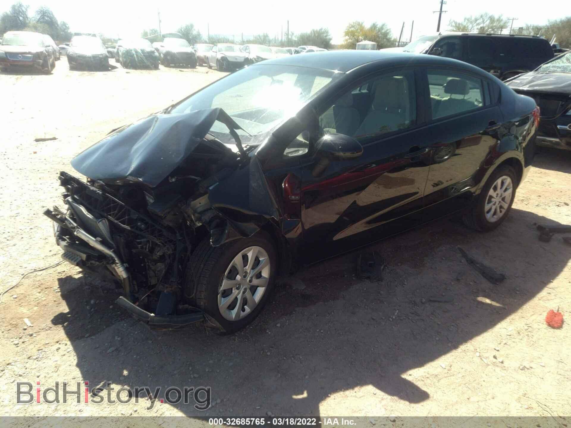 2013 KIA RIO - VIN: KNADN4A38D6242943 - Фото 2