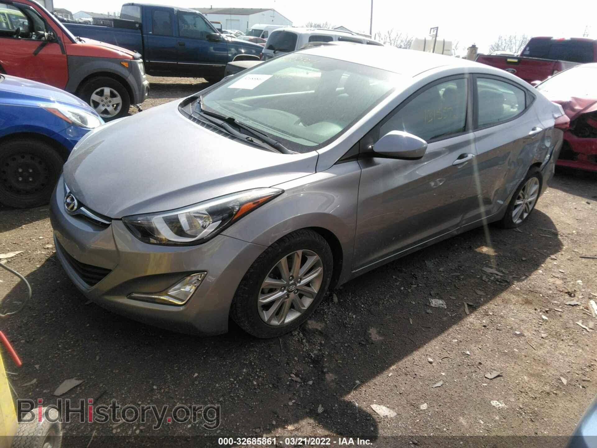 2014 HYUNDAI ELANTRA - VIN: KMHDH4AE8EU154396 - Фото 2