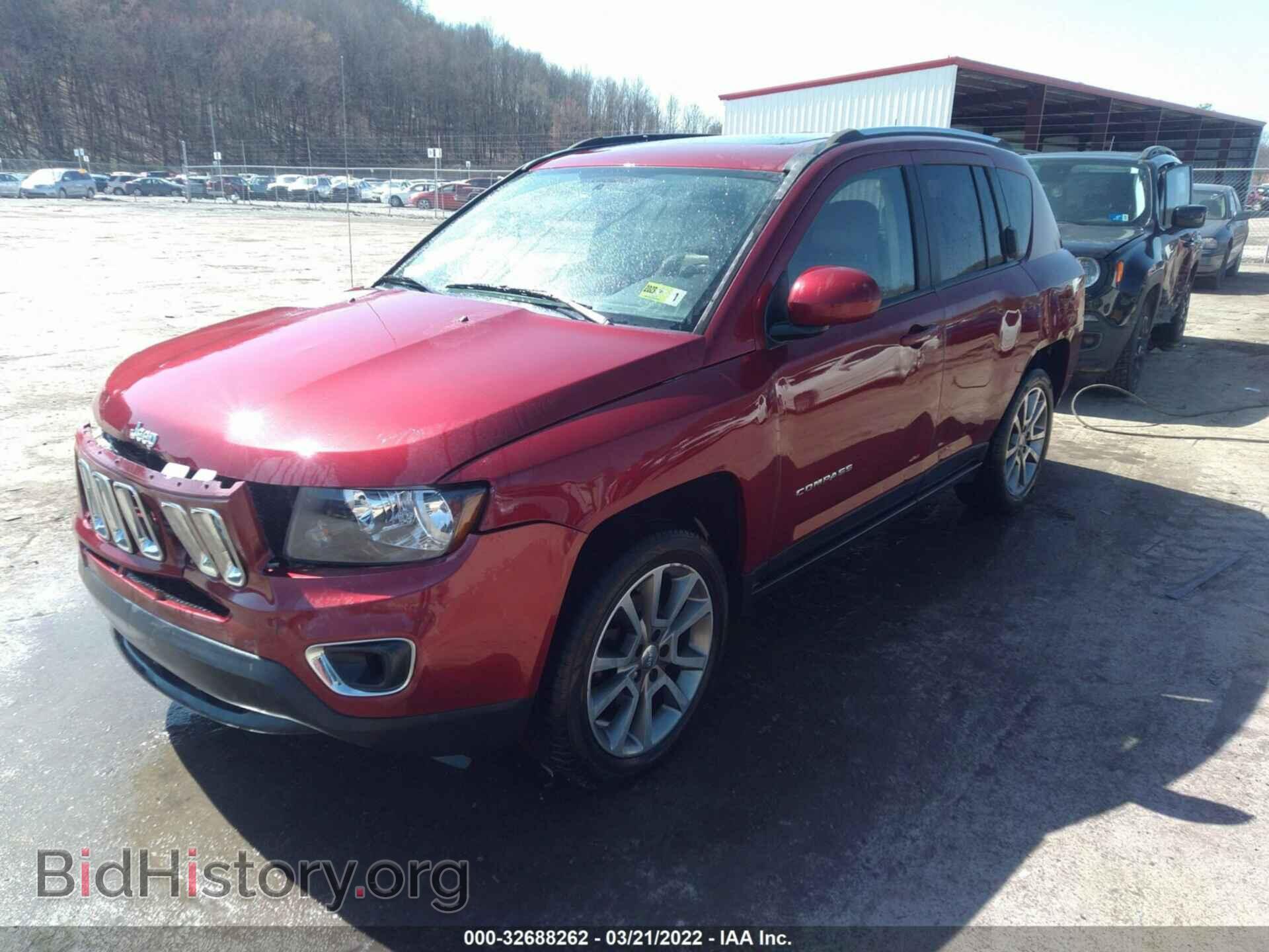 2016 JEEP COMPASS - VIN: 1C4NJDEB9GD745546 - Фото 2