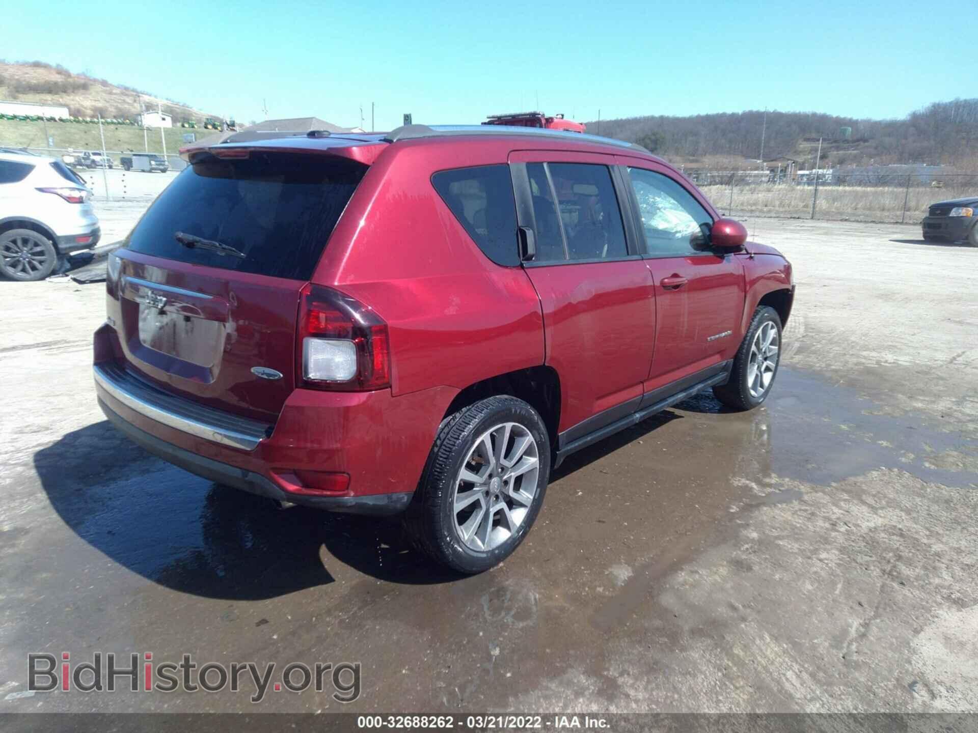 2016 JEEP COMPASS - VIN: 1C4NJDEB9GD745546 - Фото 4
