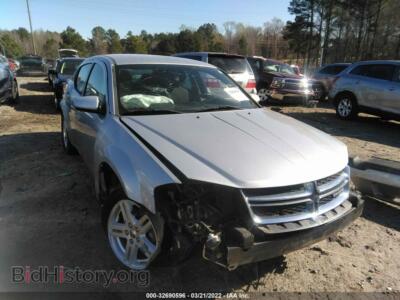 2012 Dodge AVENGER SXT, silver — VIN 1C3CDZCB7CN178504, IAAI