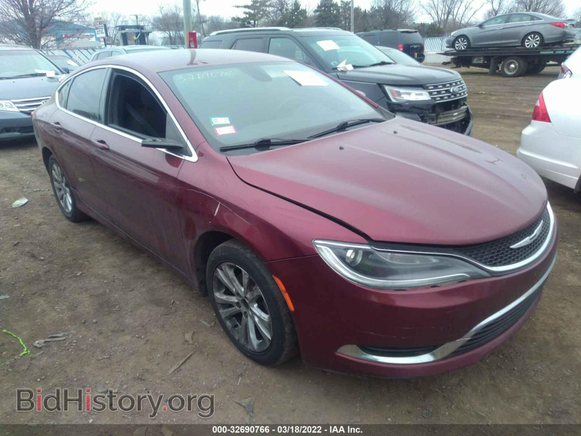 Фотография 1C3CCCAB1FN611676 - CHRYSLER 200 2015