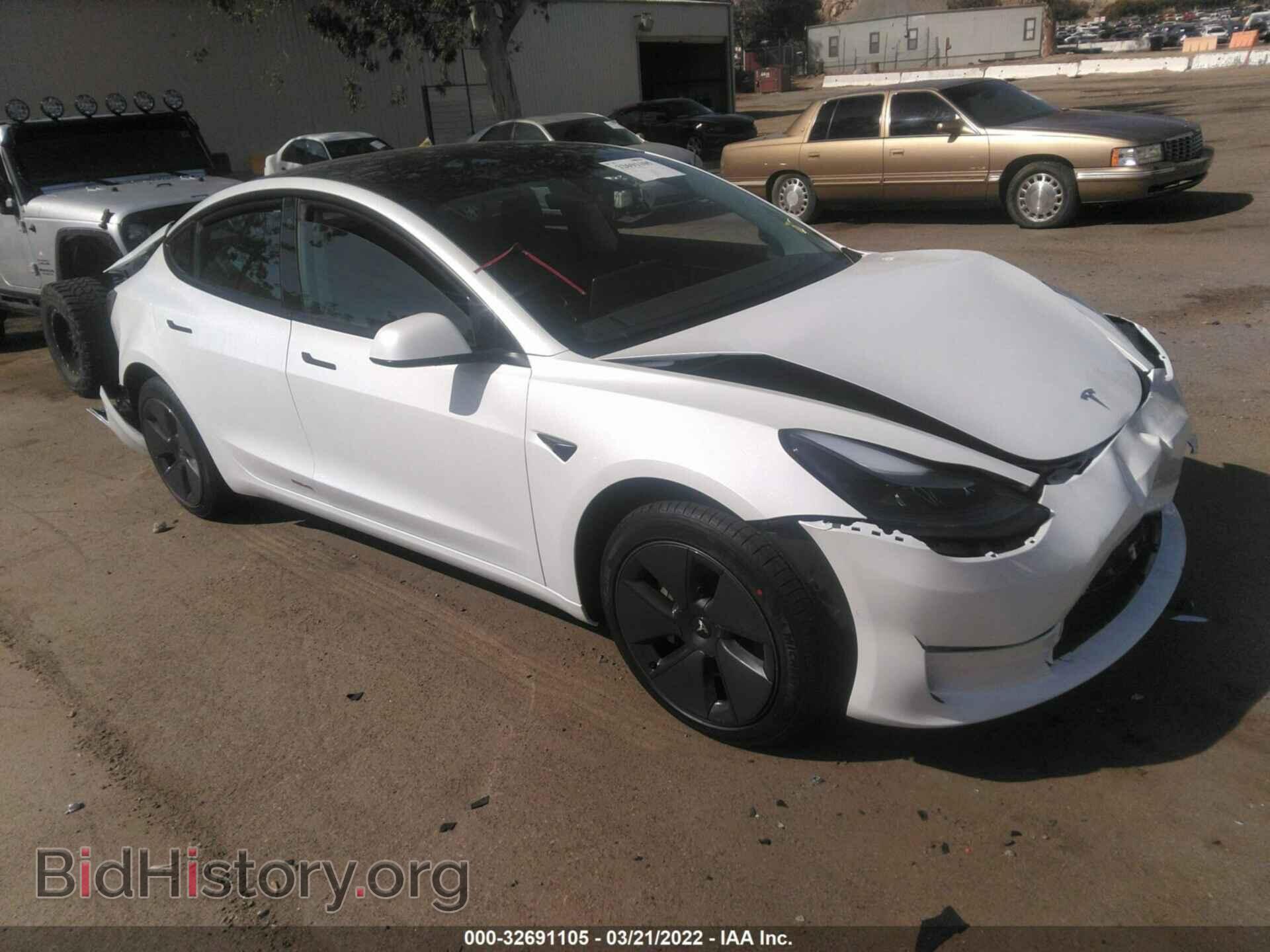 Photo 5YJ3E1EA9NF201541 - TESLA MODEL 3 2022