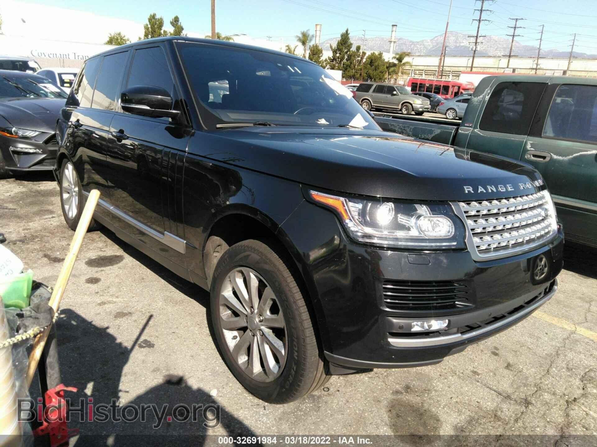 Фотография SALGS2KFXGA289357 - LAND ROVER RANGE ROVER 2016