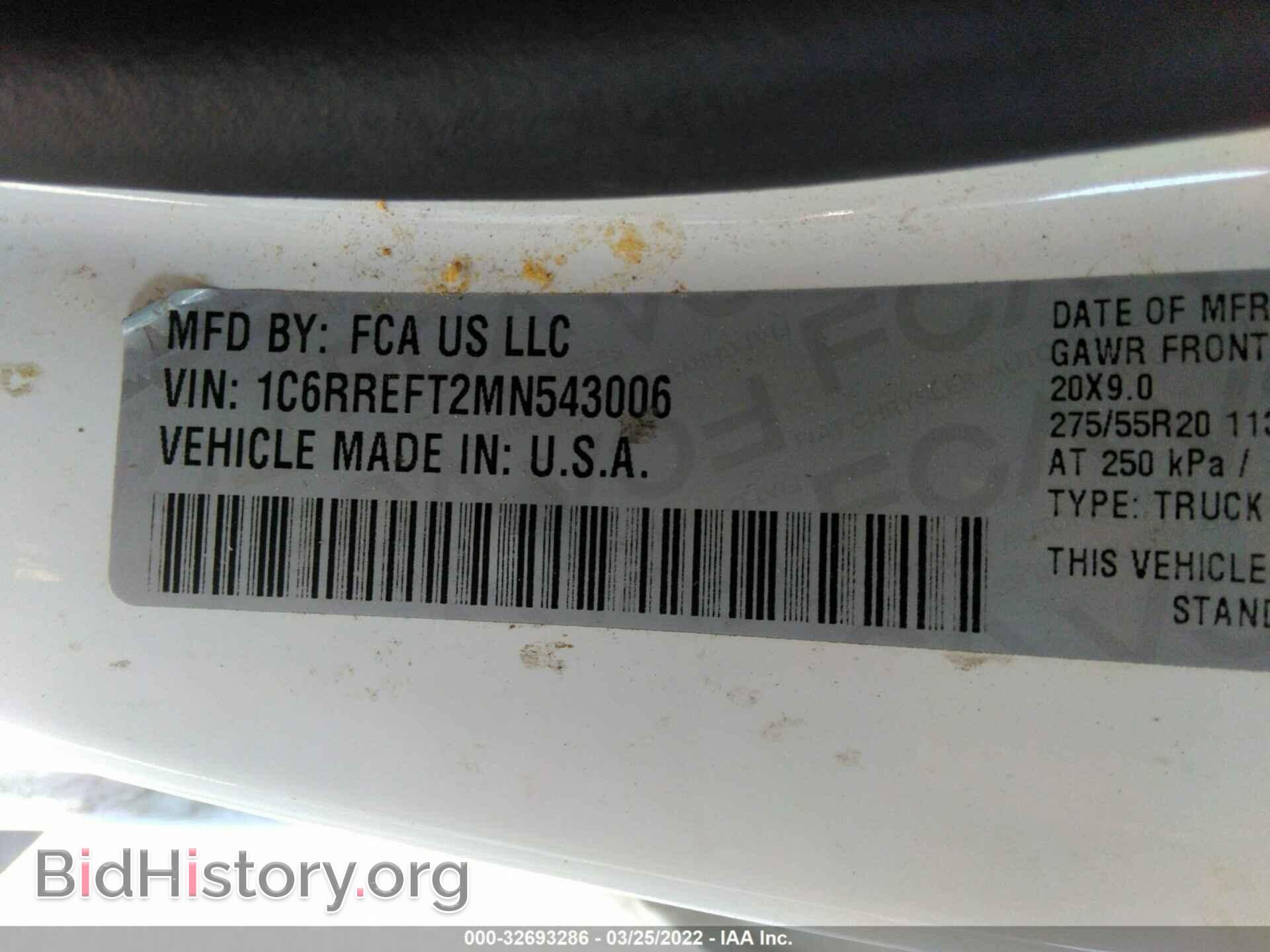 2021 RAM 1500 - VIN: 1C6RREFT2MN543006 - Фото 9