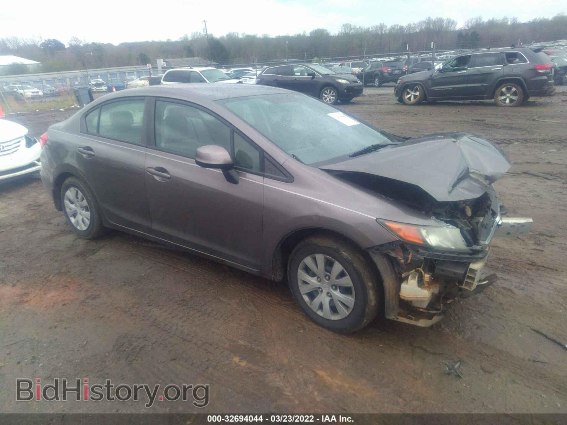 Photo 2HGFB2F57CH529272 - HONDA CIVIC SDN 2012