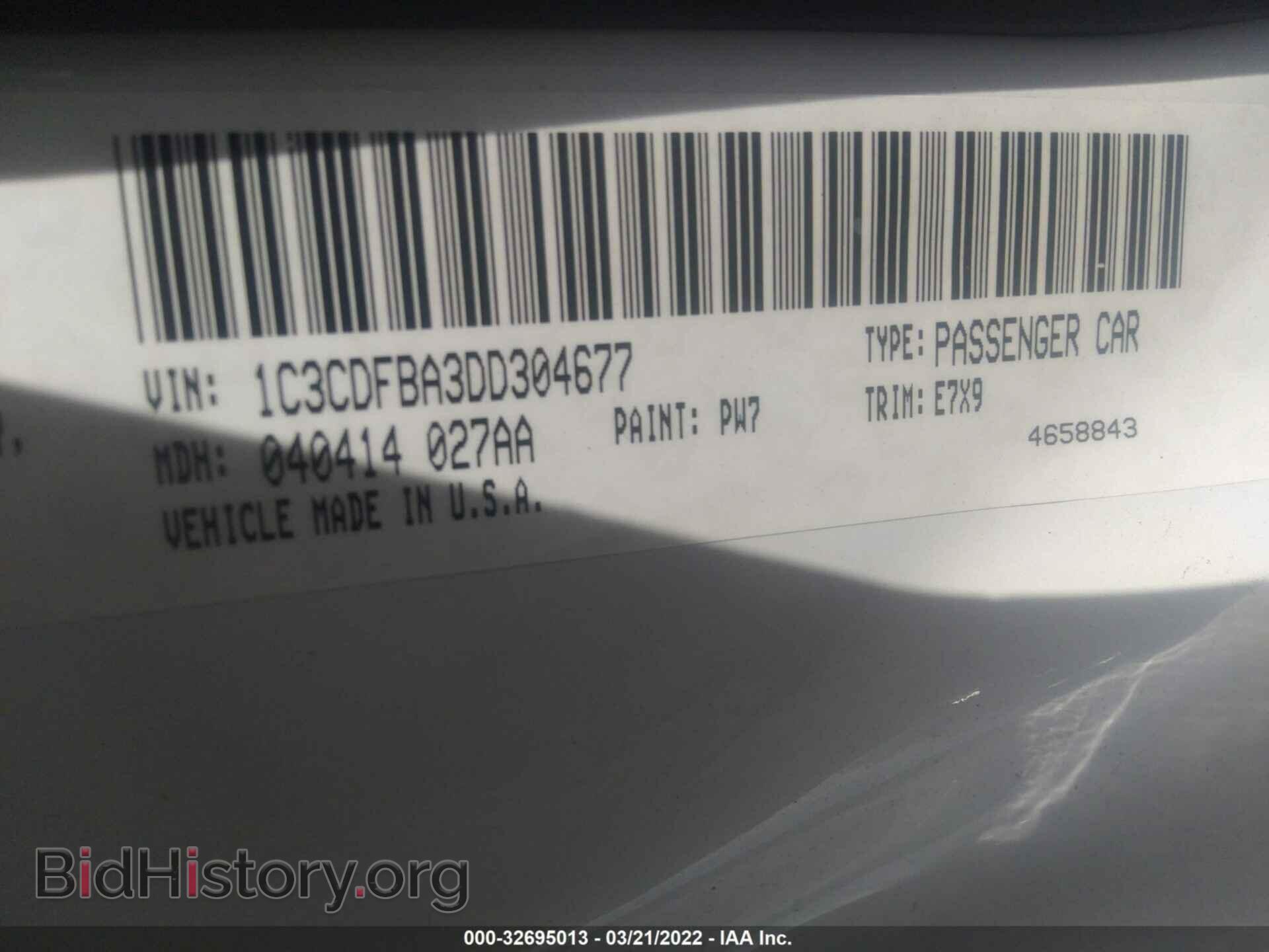 2013 DODGE DART - VIN: 1C3CDFBA3DD304677 - Фото 9