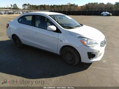 2019 Mitsubishi MIRAGE G4 ES/RF, белый — VIN ML32F3FJ1KHF15754, IAAI