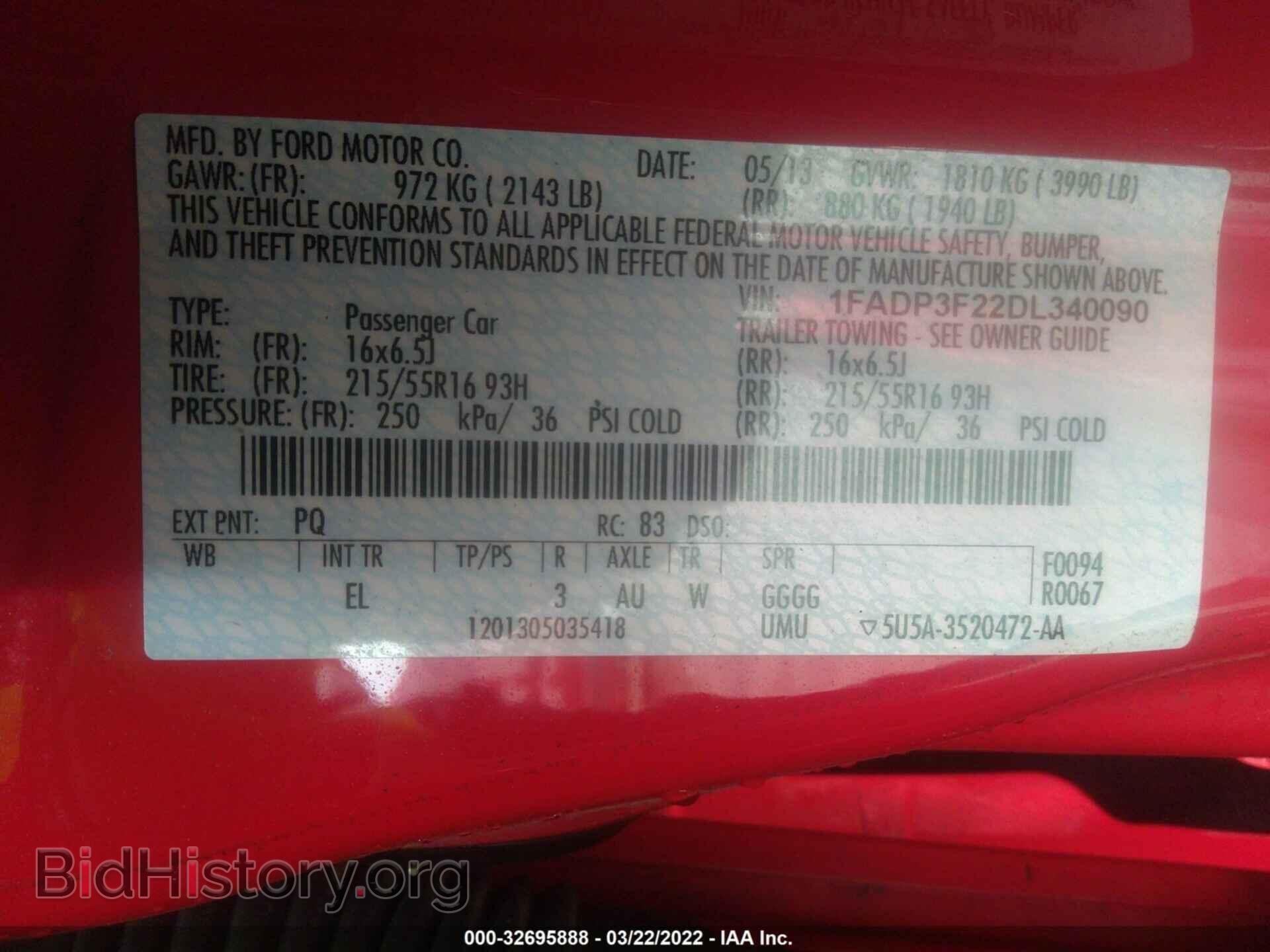 2013 FORD FOCUS - VIN: 1FADP3F22DL340090 - Photo 9