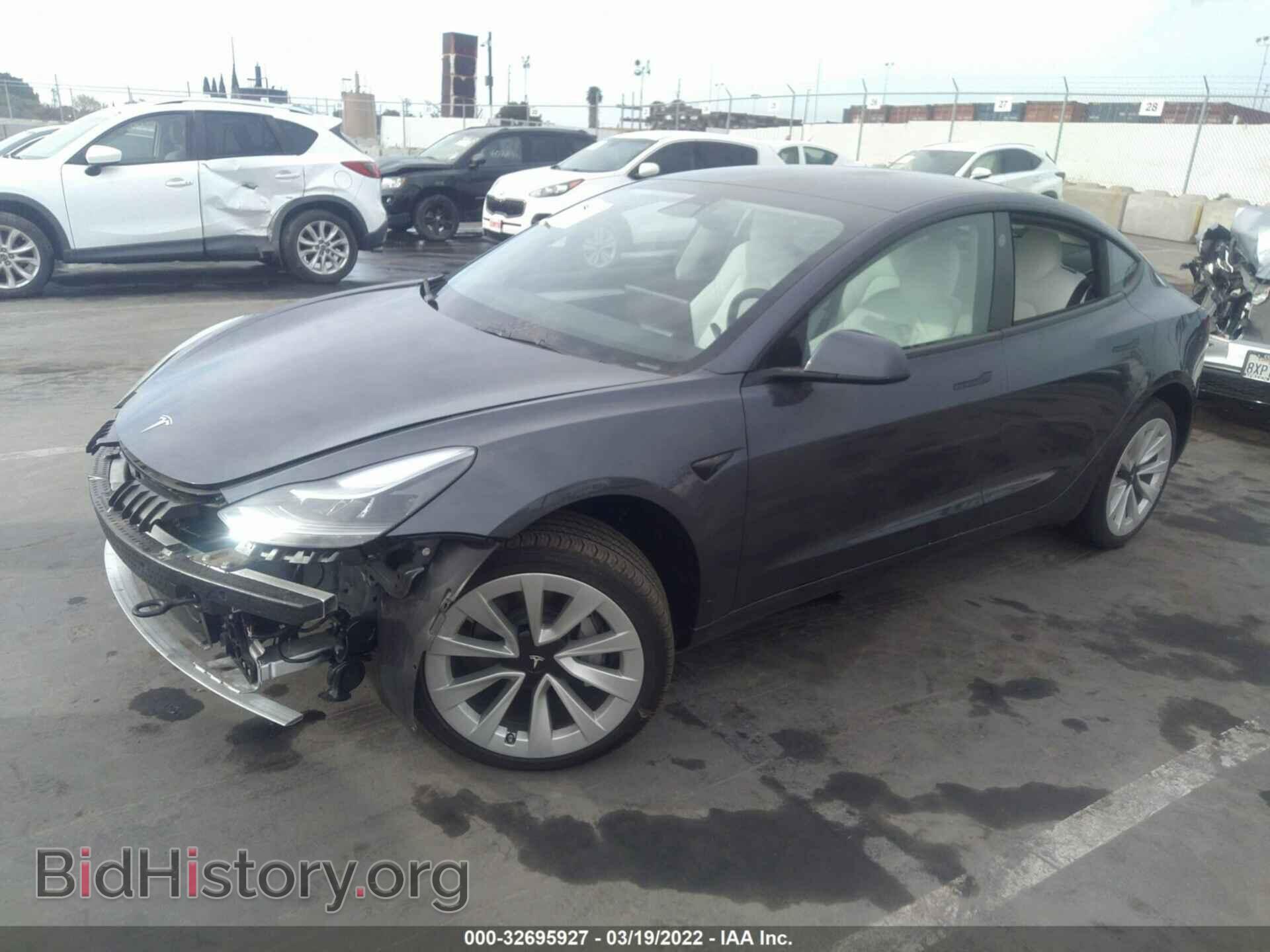 2022 TESLA MODEL 3 - VIN: 5YJ3E1EB9NF136232 - Фото 2