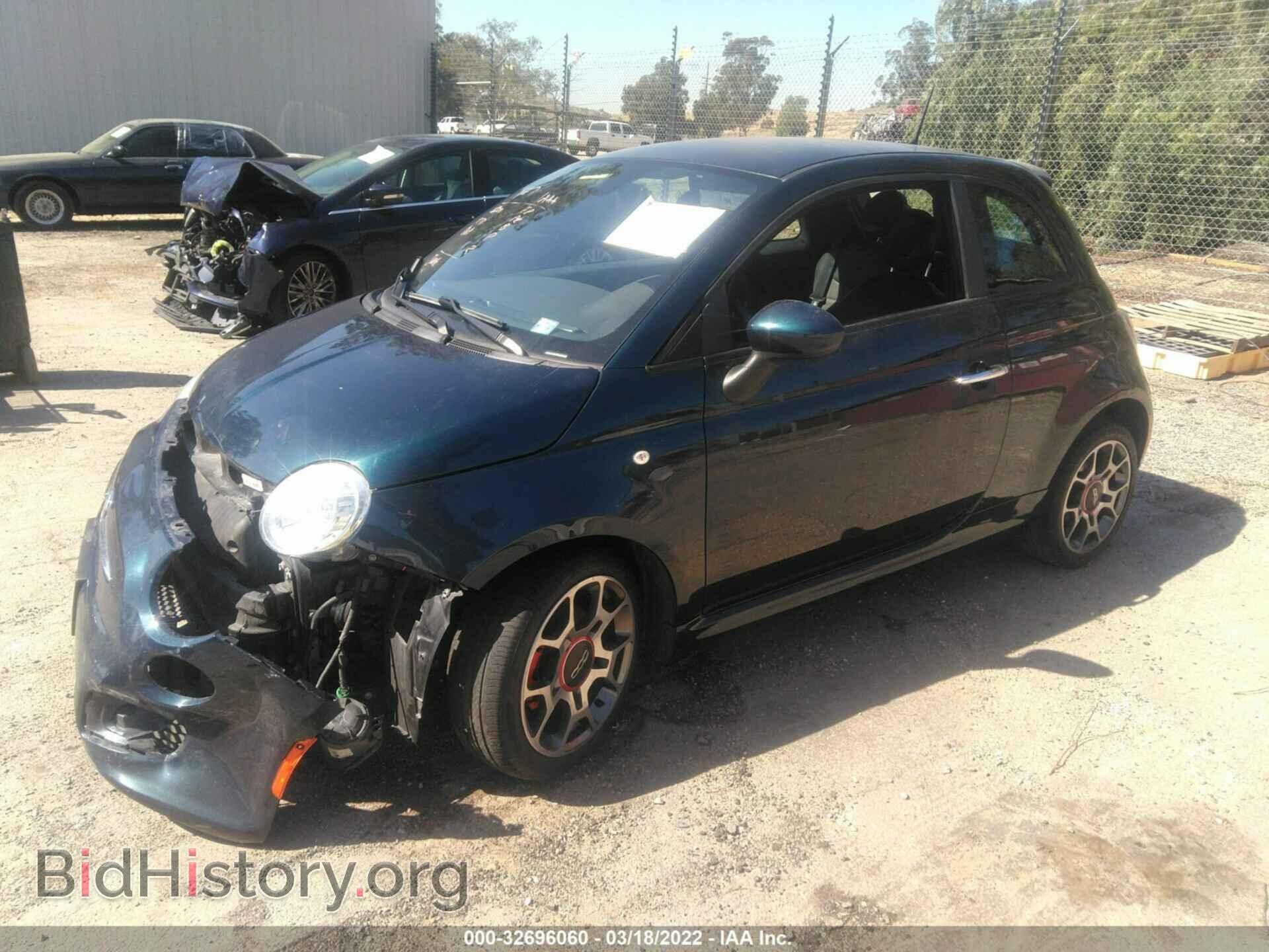 2013 FIAT 500 - VIN: 3C3CFFBR3DT668074 - Фото 2