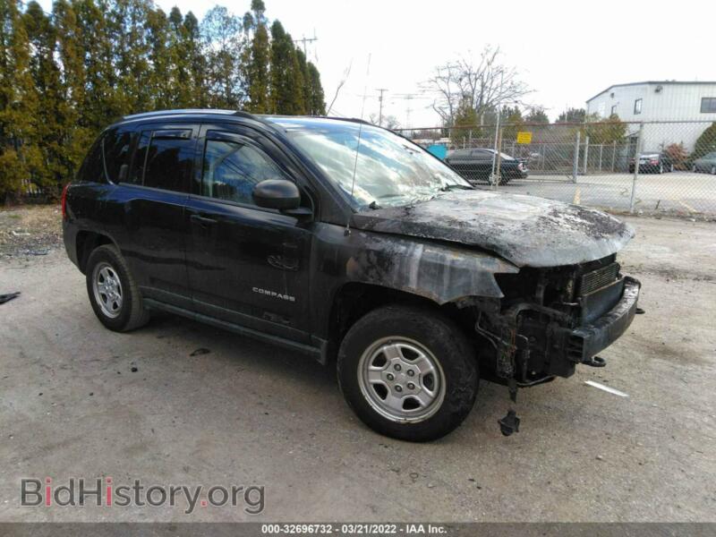 2012 Jeep COMPASS Sport (VIN 1C4NJDBB2CD614988) — фото 1 из 10, IAAI, повреждение: возгорание двигателя