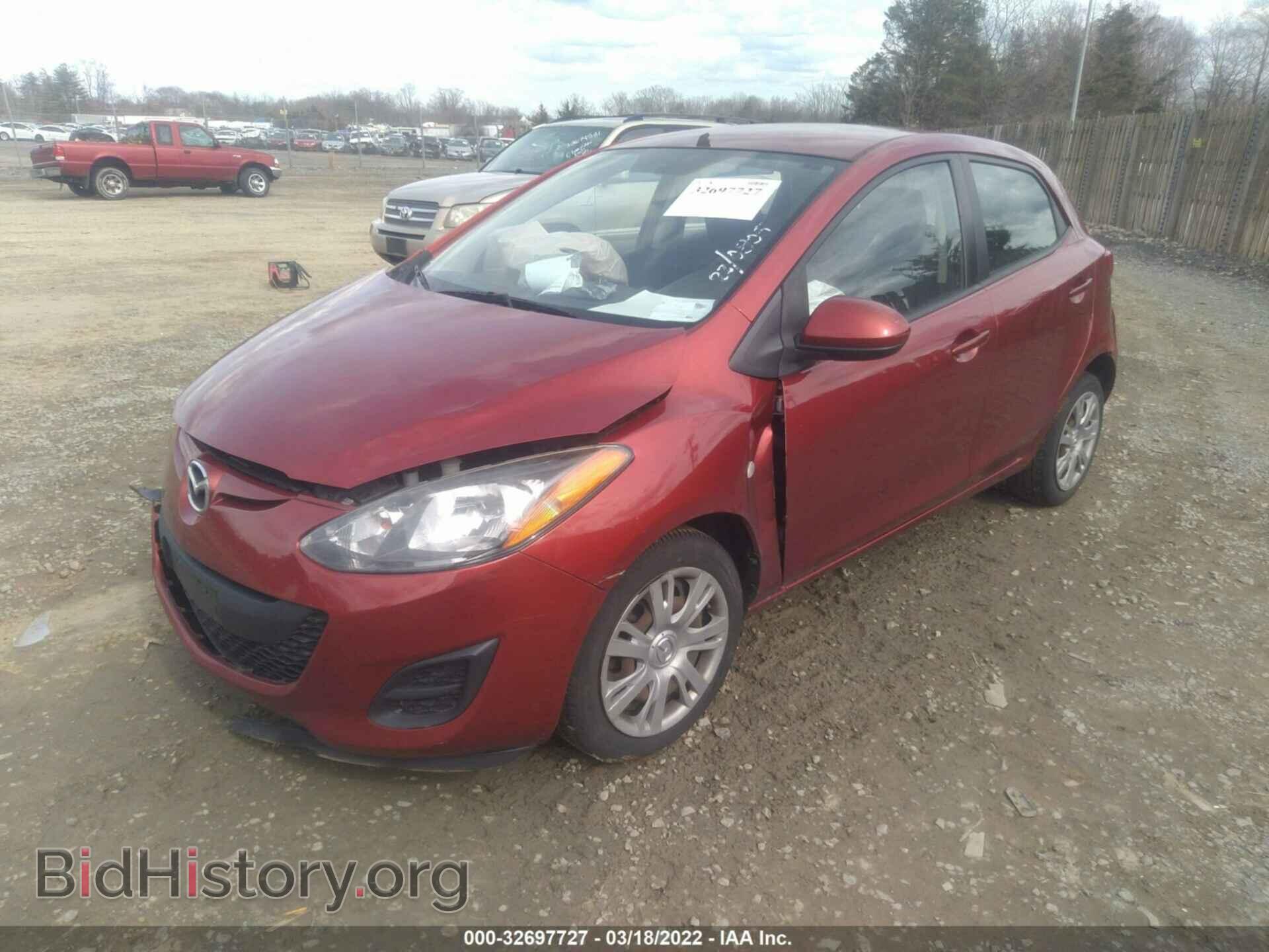 2014 MAZDA MAZDA2 - VIN: JM1DE1KZ7E0181951 - Фото 2
