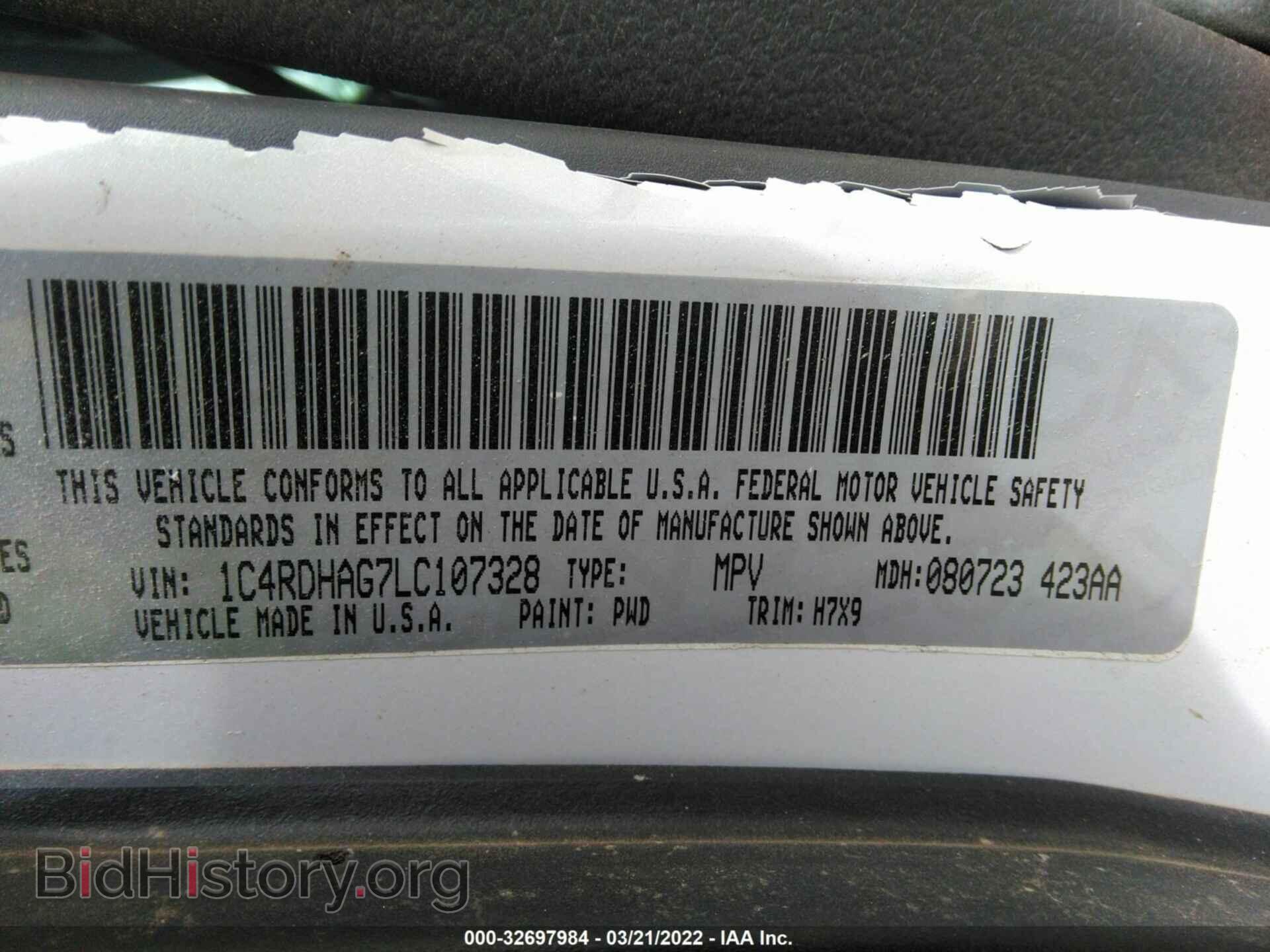 2020 DODGE DURANGO - VIN: 1C4RDHAG7LC107328 - Photo 9