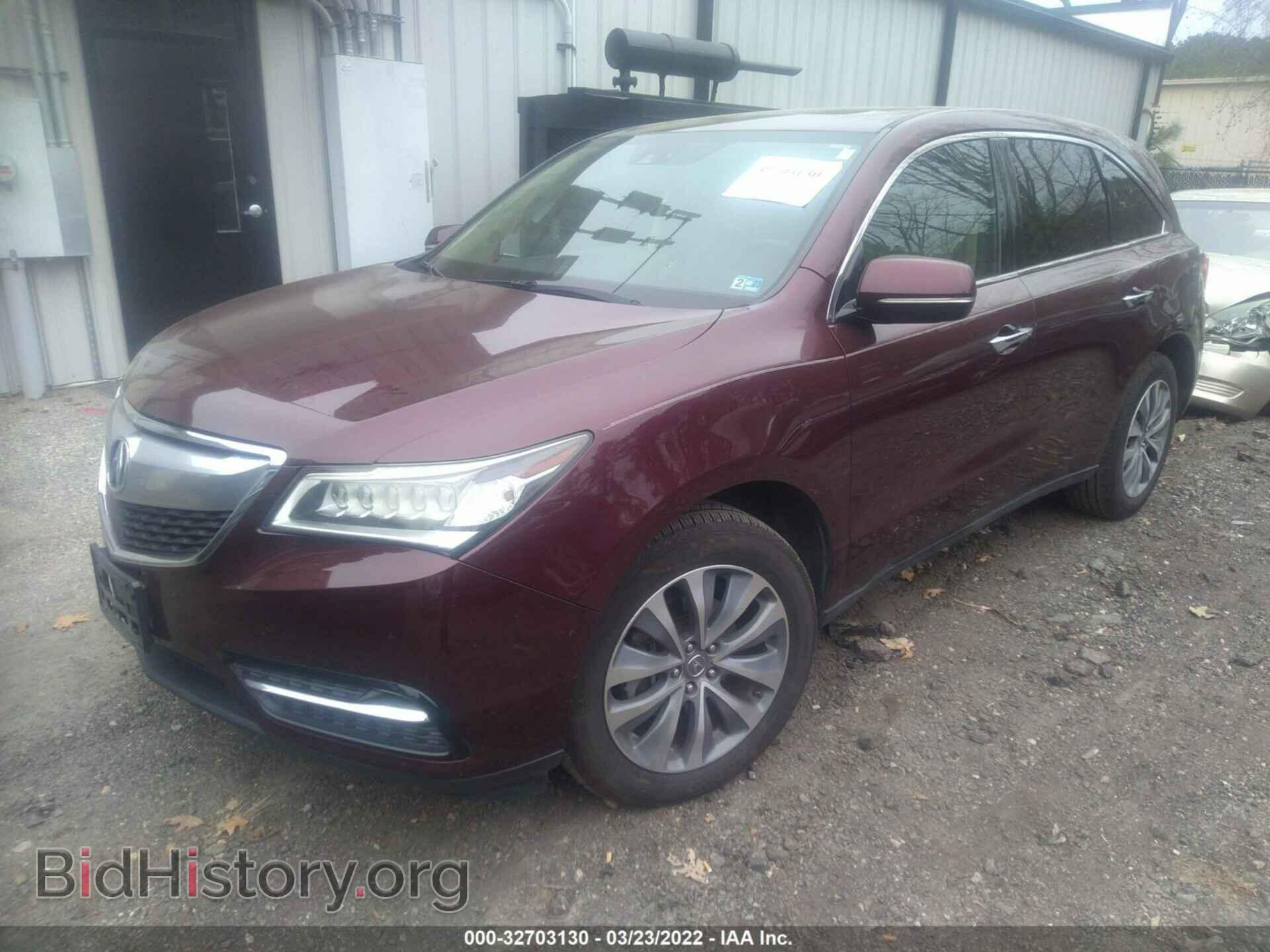 2014 ACURA MDX - VIN: 5FRYD3H46EB004450 - Photo 2