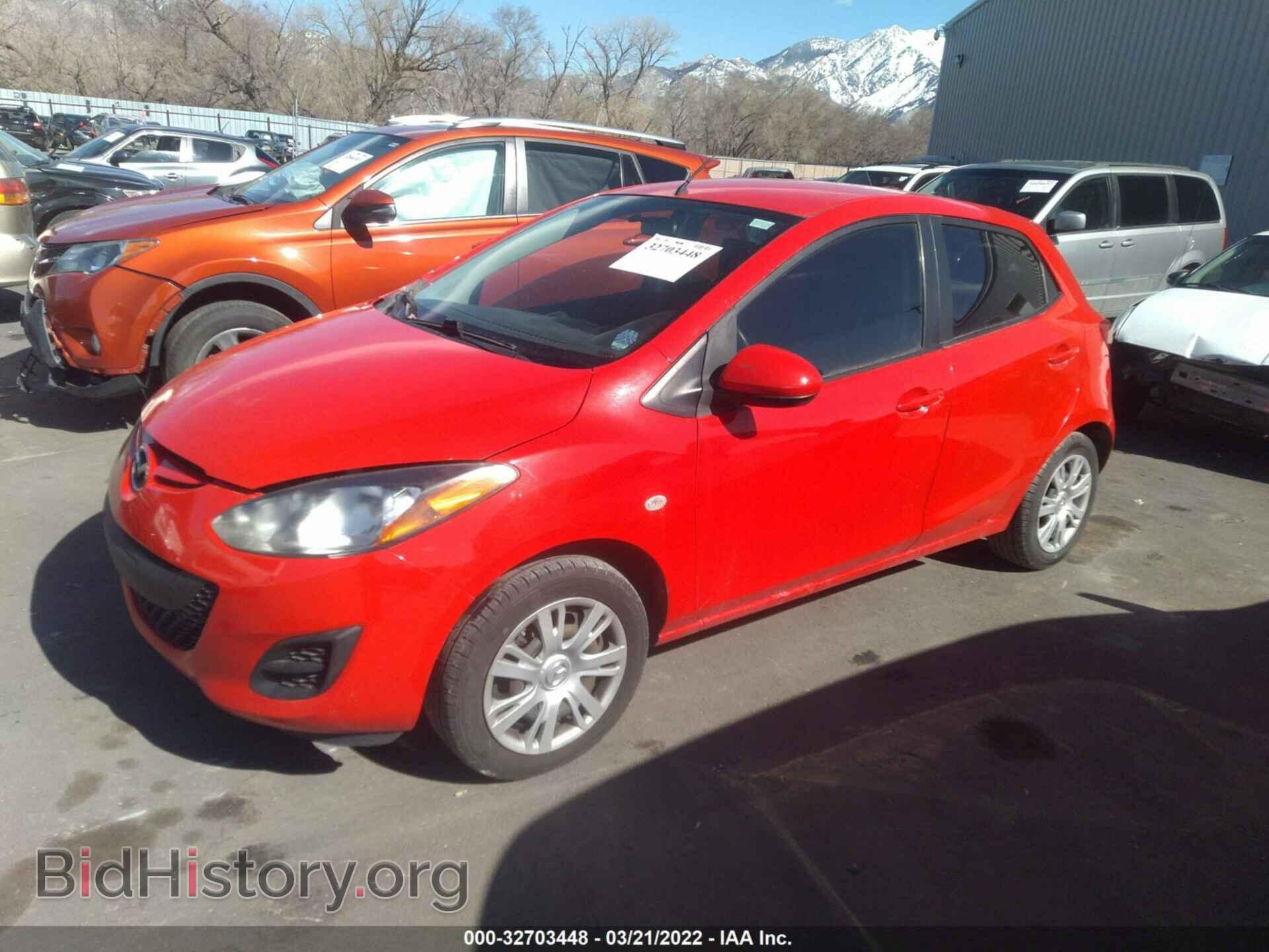 2012 MAZDA MAZDA2 - VIN: JM1DE1KZ1C0144780 - Фото 2