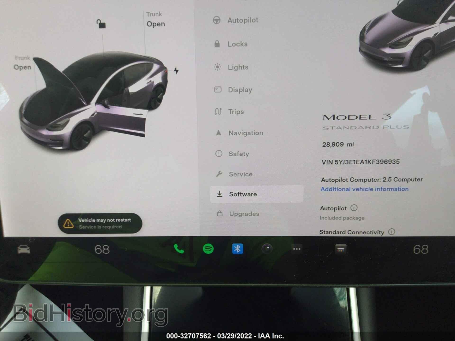 2019 TESLA MODEL 3 - VIN: 5YJ3E1EA1KF396935 - Фото 7
