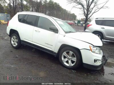 2012 Jeep COMPASS Sport, white — VIN 1C4NJDBB4CD577233, IAAI