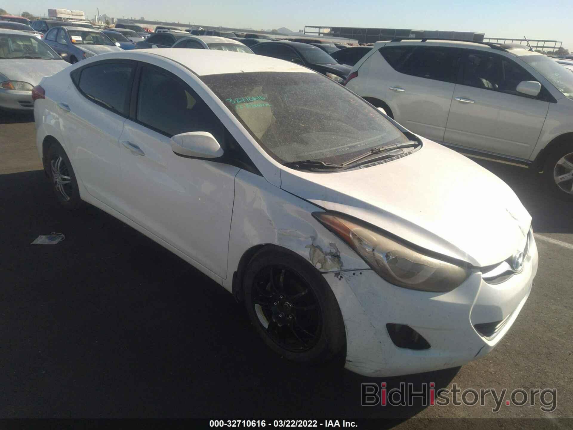 Photo 5NPDH4AE7CH141165 - HYUNDAI ELANTRA 2012