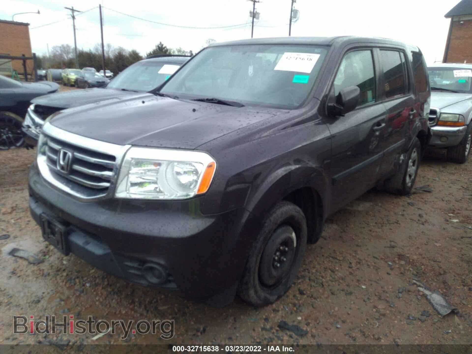 2013 HONDA PILOT - VIN: 5FNYF3H23DB028018 - Photo 2