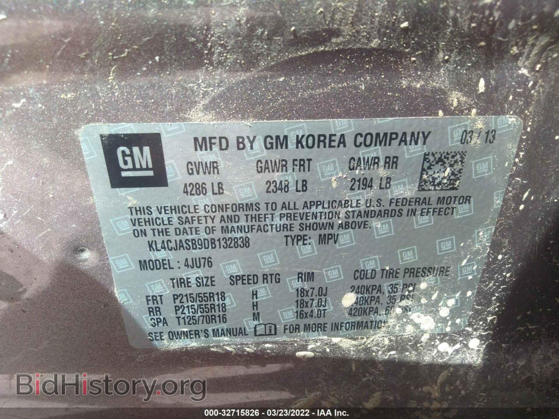 2013 BUICK ENCORE - VIN: KL4CJASB9DB132838 - Photo 9