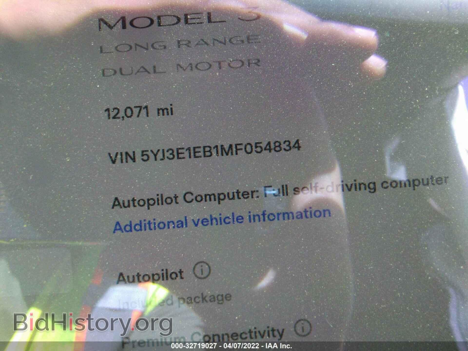 2021 TESLA MODEL 3 - VIN: 5YJ3E1EB1MF054834 - Фото 7