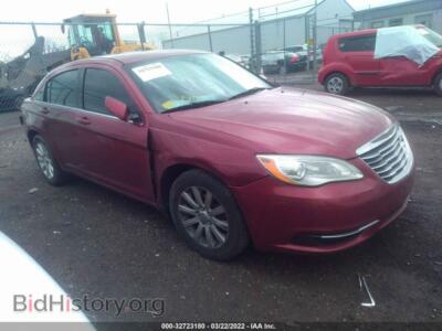 2013 Chrysler 200 Touring, red — VIN 1C3CCBBB0DN652872, IAAI