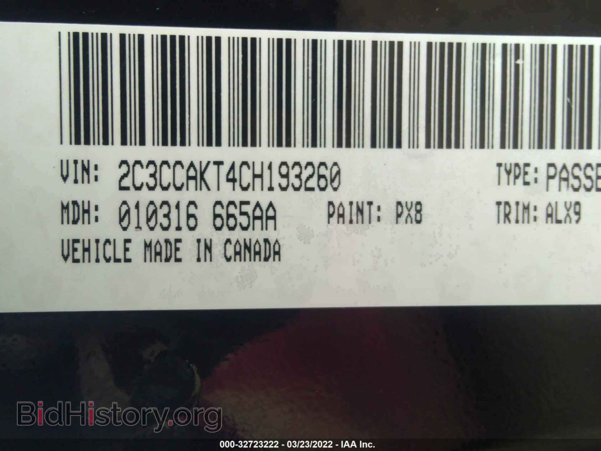 2012 CHRYSLER 300 - VIN: 2C3CCAKT4CH193260 - Photo 9